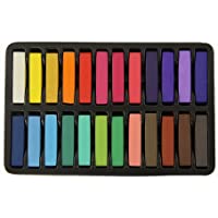 Timagebreze No Toxico Tiza del Pelo Temporal Tinte para el cabello Colores Pasteles Salon Set Kit (24 PCS)